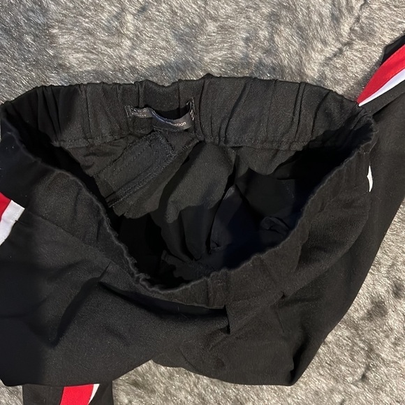 Zara black red white side stripes jogger pants Sz XS - Picture 12 of 14